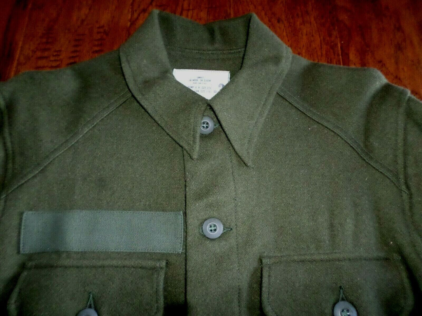 U.S MILITARY WOOL SHIRT ARMY COLD WEATHER SIZE SMALL NEW 1978 VINTAGE