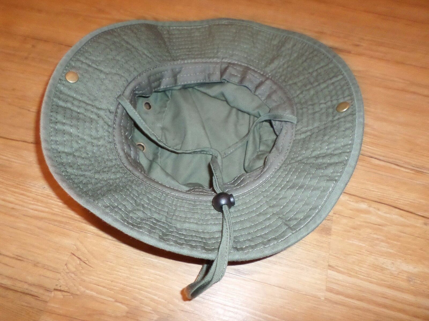 NEW OD BOONIE SAFARI HAT OLIVE DRAB GREEN SNAPS ON SIDE SIZE LARGE