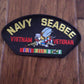 U.S MILITARY NAVY SEABEE VIETNAM VETERAN HAT PATCH  3" X 5"