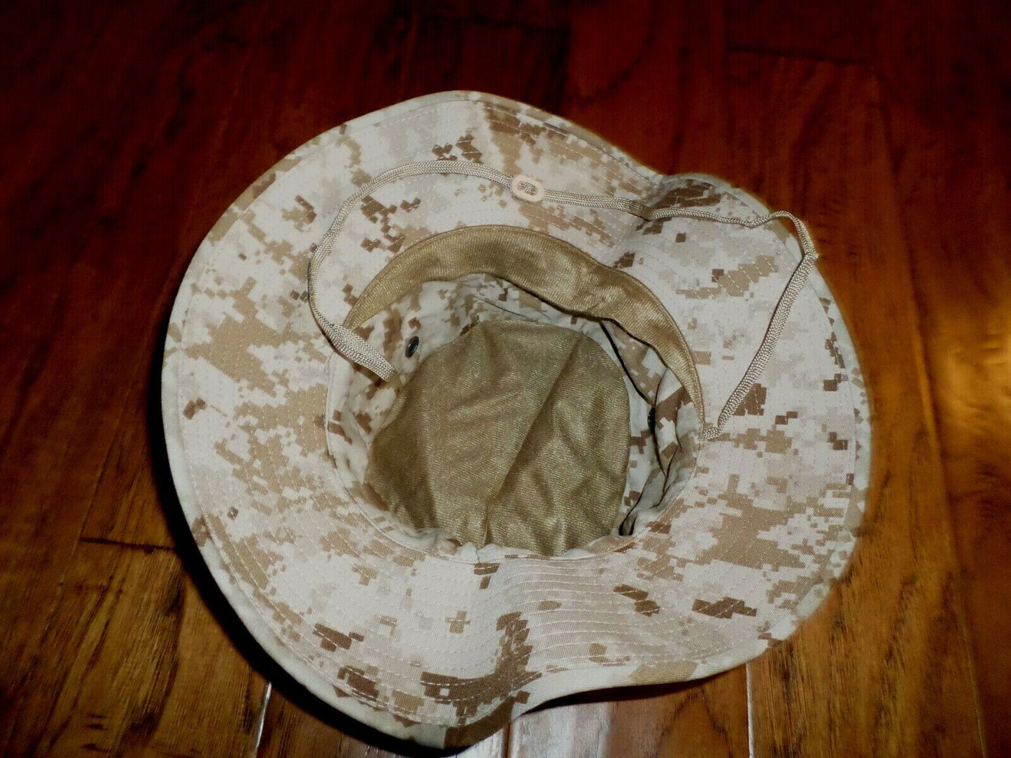 MARINE CORPS ISSUE BOONIE HAT USMC DIGITAL DESERT CAMOUFLAGE MEDIUM 7 1/4 USA MADE