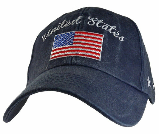 UNITED STATES FLAG HAT U.S AMERICAN FLAG EMBROIDERED BALL CAP