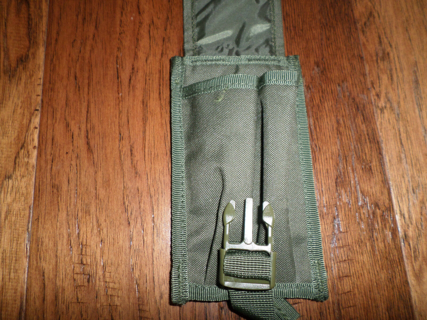 9MM TACTICAL DUAL MAG CLIP POUCH 9 MM QUICK RELEASE GREEN NYLON