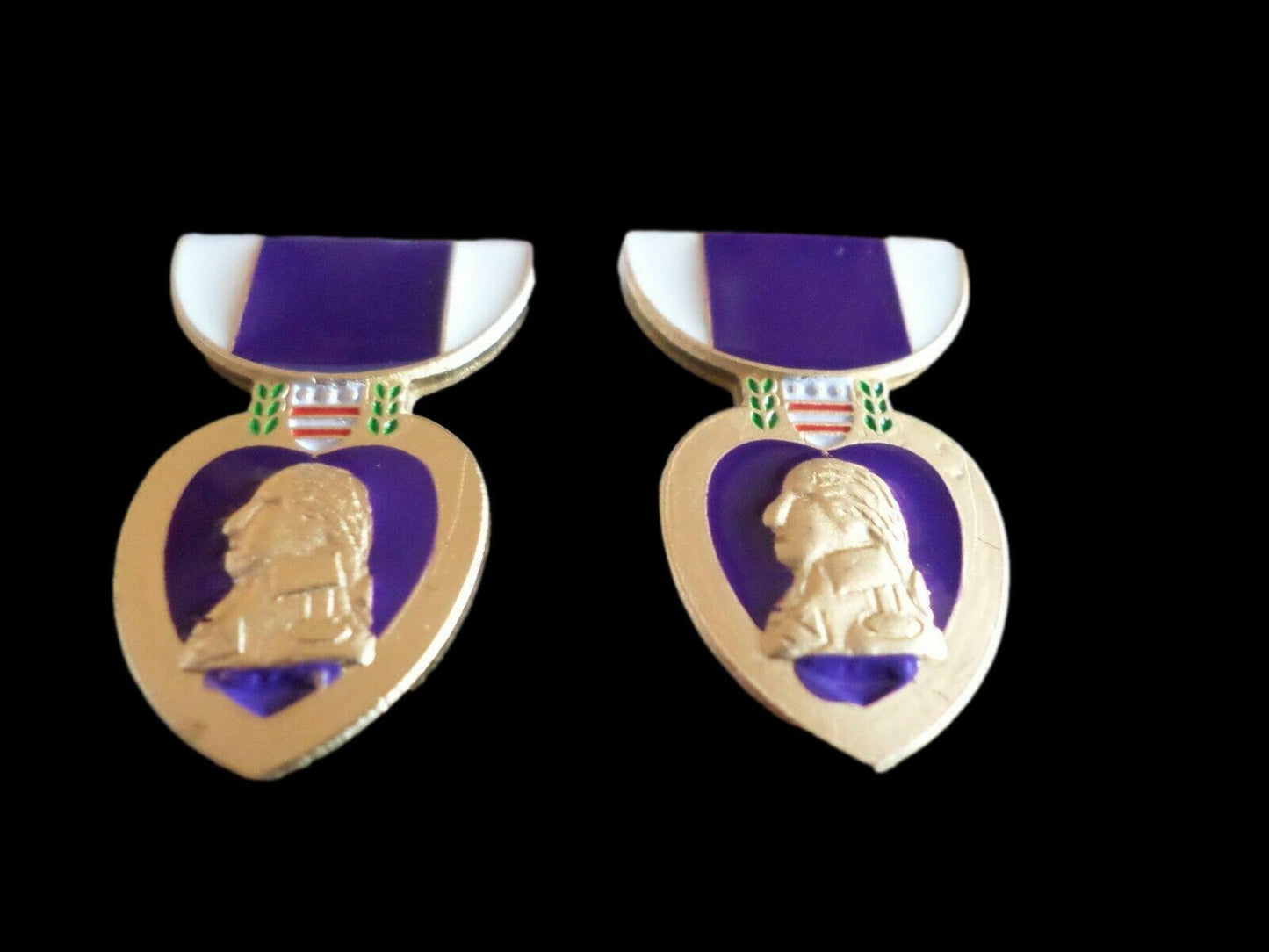 U.S MILITARY PURPLE HEART CUFFLINKS WITH JEWELRY BOX 1 SET CUFF LINKS BOXED