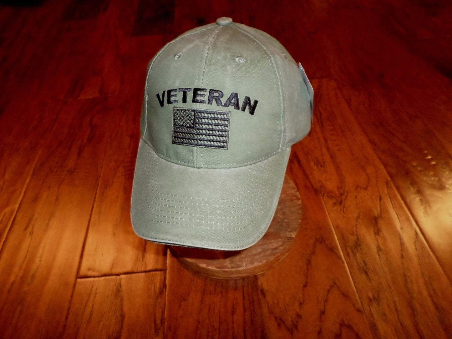 U.S MILITARY VETERAN HAT U.S AMERICAN FLAG EMBROIDERED BALL CAP STONEWASHED