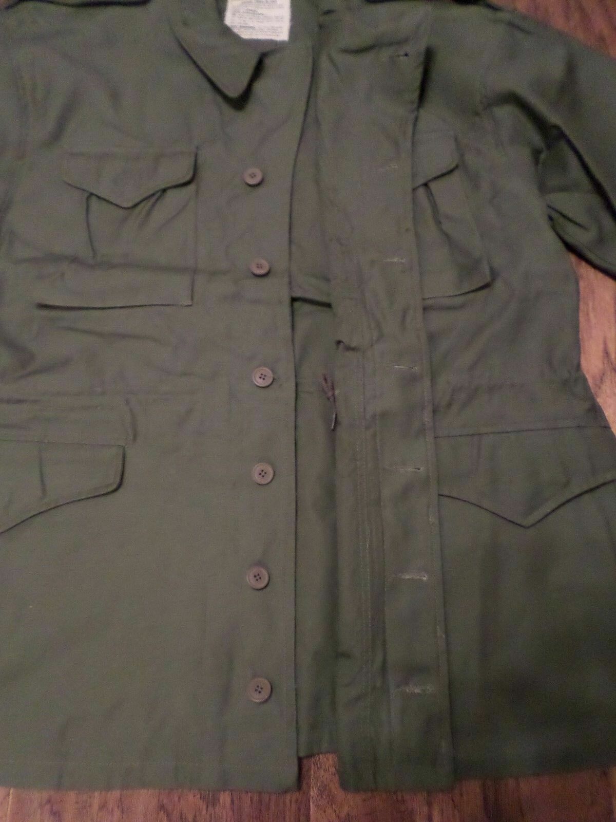 US MILITARY M43 FIELD JACKET M-1943 OD GREEN SIZE 52 XXX LARGE WWII REPRODUCTION