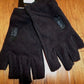 Black Half Finger Polar Fleece Gloves Tactical Shooters Rapdom Cold Weather XL