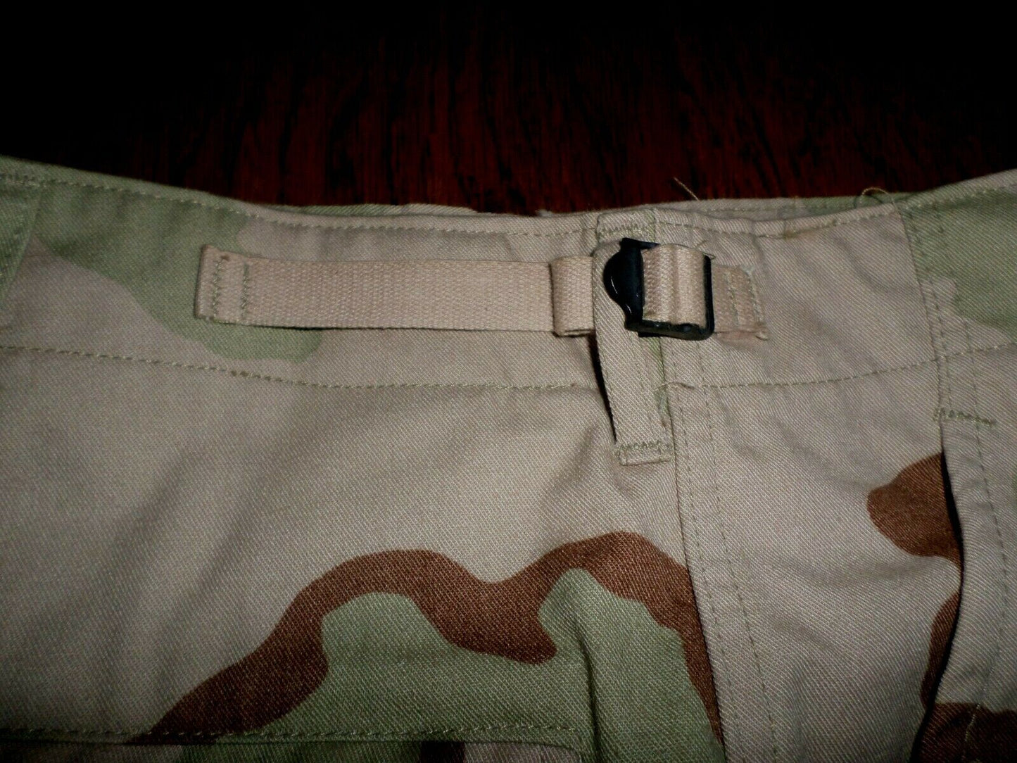 U.S MILITARY 3 COLOR DESERT BDU PANTS CAMOUFLAGE CARGO 6 POCKET  MEDIUM LONG NOS