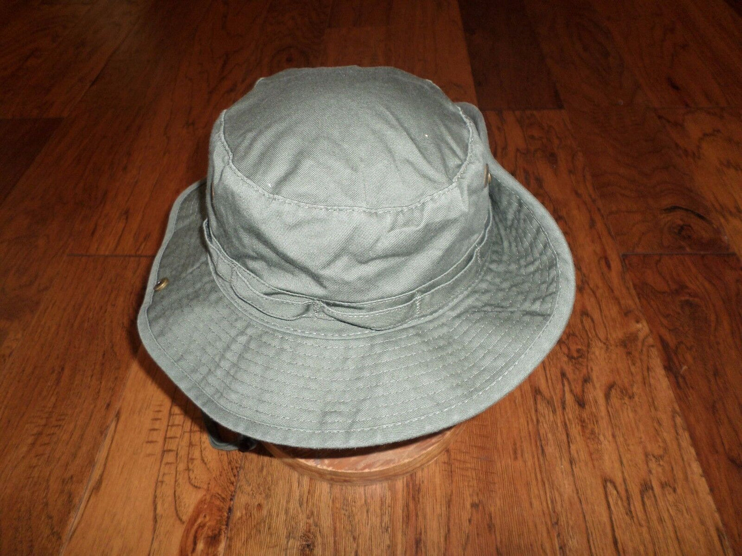 NEW OD BOONIE SAFARI HAT OLIVE DRAB GREEN SNAPS ON SIDE SIZE LARGE