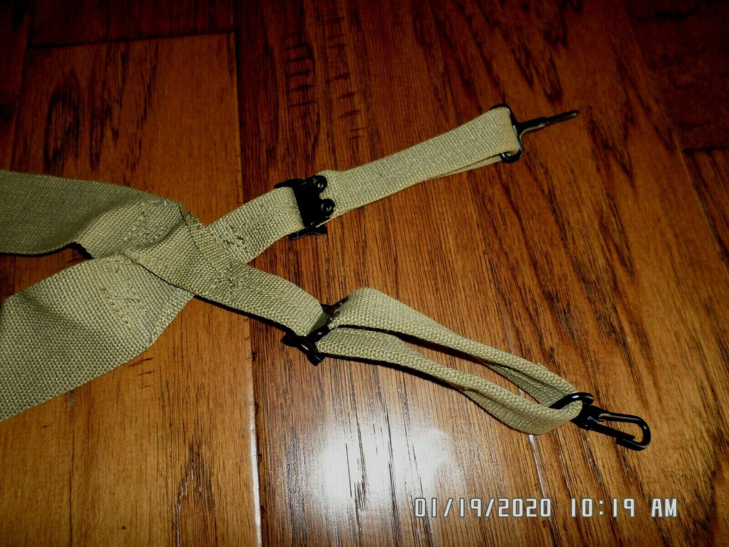 WWII U.S MILITARY ARMY M-1936 COMBAT SUSPENDERS KHAKI NEW IN BAGS