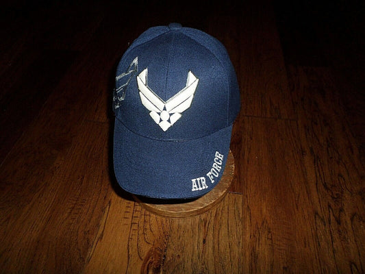 U.S AIR FORCE HAT 3D A/F INSIGNIA ON FRONT AIR FORCE EMBROIDERED ON BILL & BACK