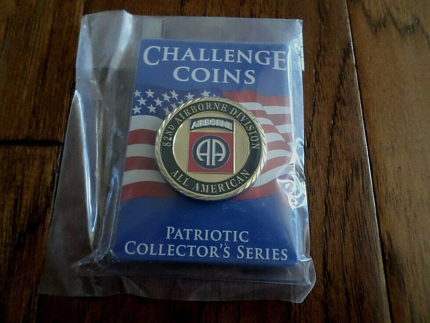 U.S ARMY 82ND AIRBORNE CHALLENGE COIN NEW IN PACKAGE COLLECTOR'S SERIES