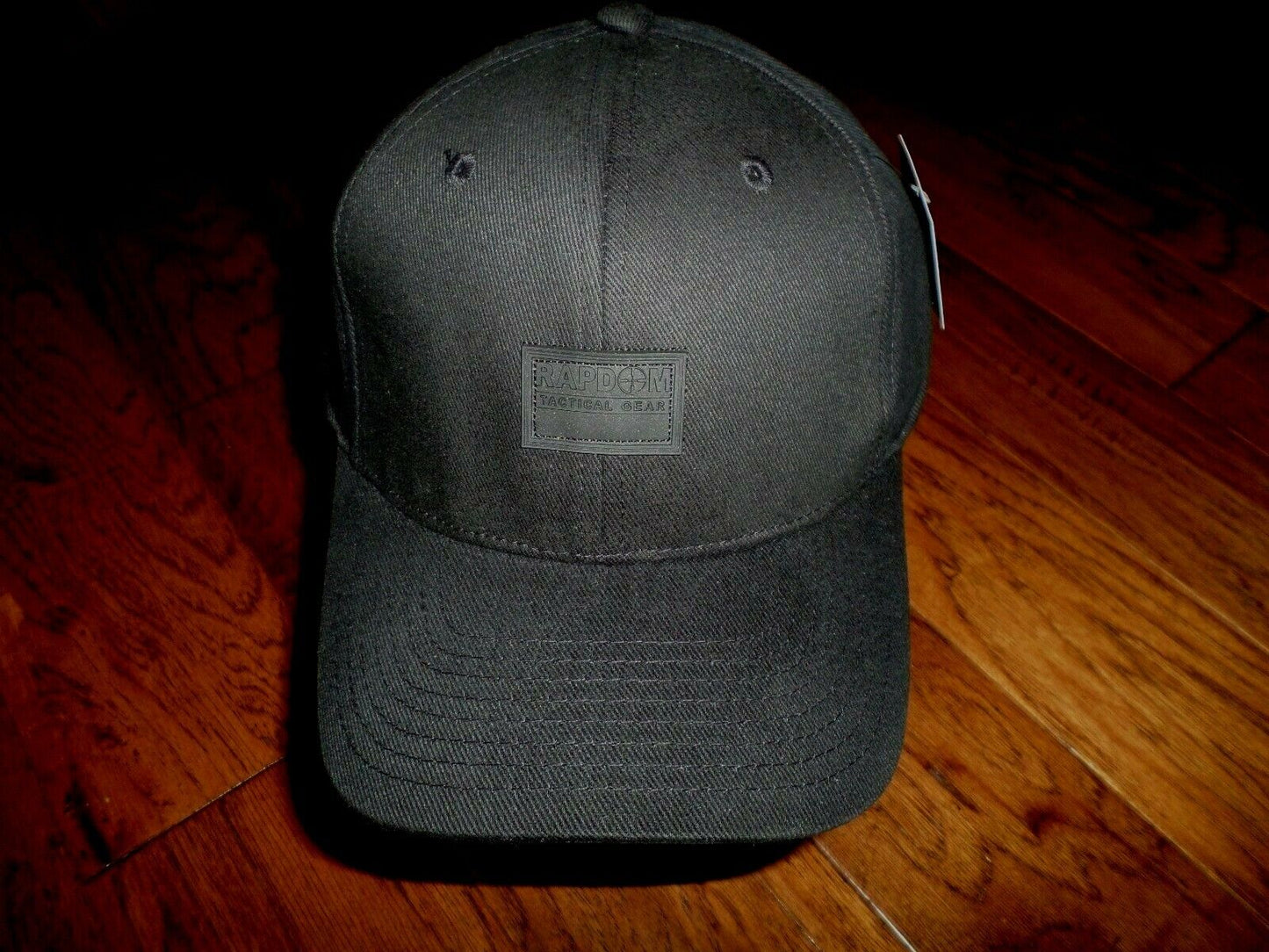 New Black Tactical RapDom Flex Baseball Hat Cap Rapdom logo on front