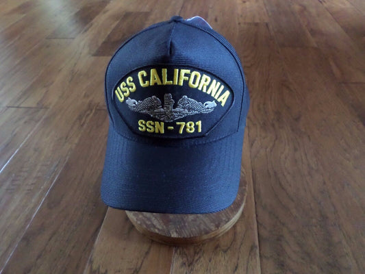 USS CALIFORNIA SSN-781 U.S NAVY SUBMARINE HAT U.S MILITARY OFFICIAL BALL CAP US