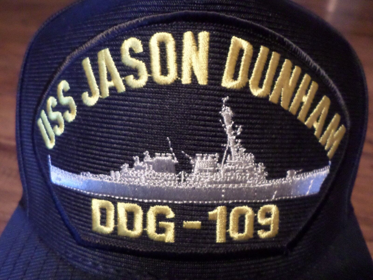 USS JASON DUNHAM DDG-109 NAVY SHIP HAT U.S MILITARY OFFICIAL BALL CAP U.S.A MADE