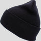 BLACK BEANIE WATCH CAP COLD WEATHER KNIT HAT USA MADE