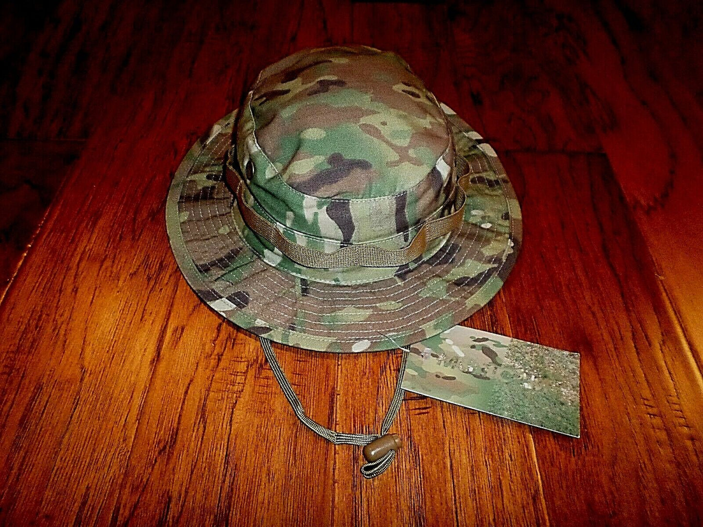 MULTICAM ARMY CAMOUFLAGE BOONIE HAT RIP STOP TYPE II HOT WEATHER HAT MEDIUM