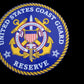 U.S COAST GUARD RESERVE WINDOW DECAL STICKER 3.75" X 3.75" INCHES