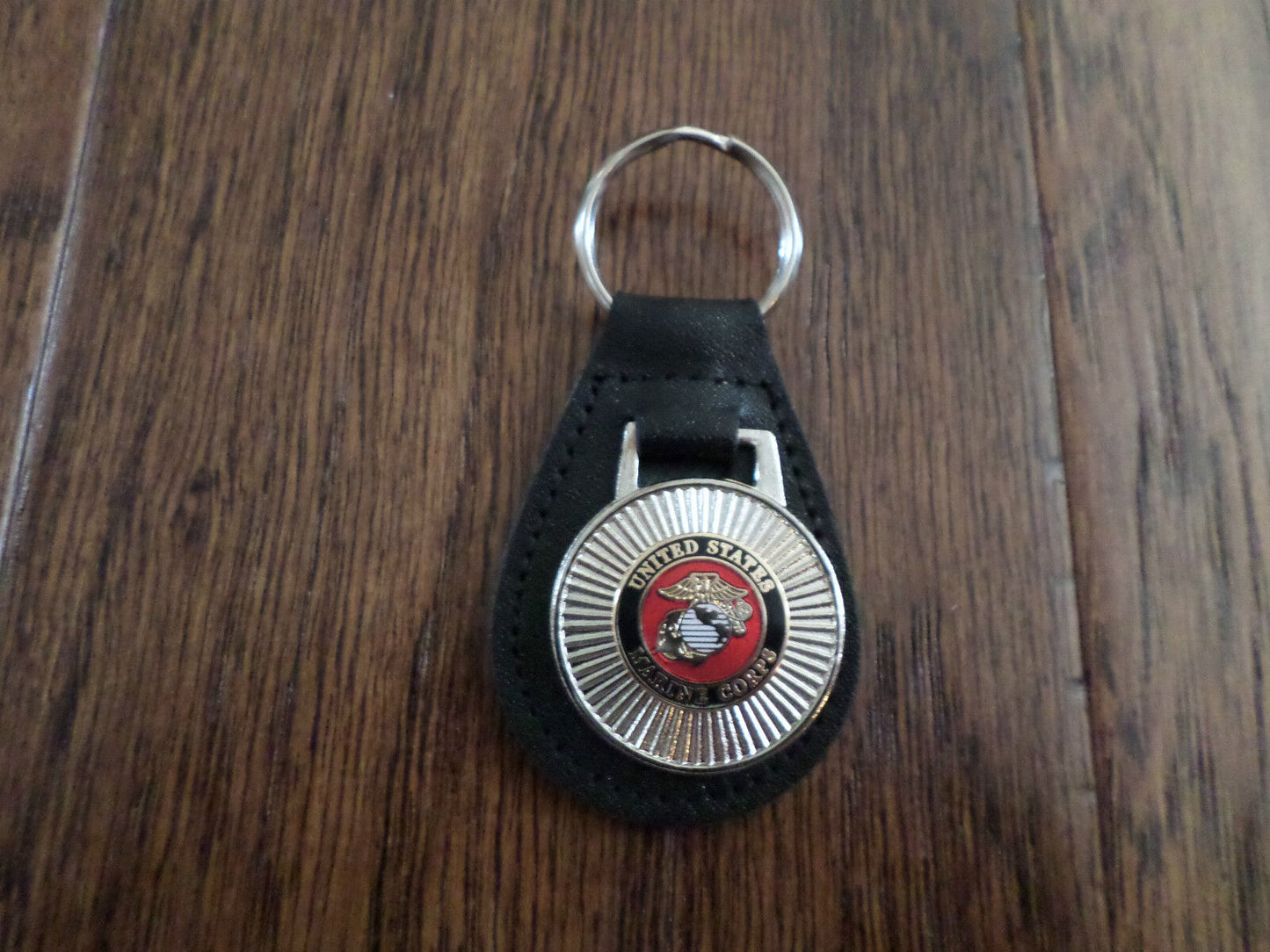 U.S MILITARY LEATHER MARINE CORPS KEY RING KEY CHAIN – Clay's Military