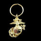 MILITARY MARINE CORPS EGA METAL KEY CHAIN RING USMC INSIGNIA NEW