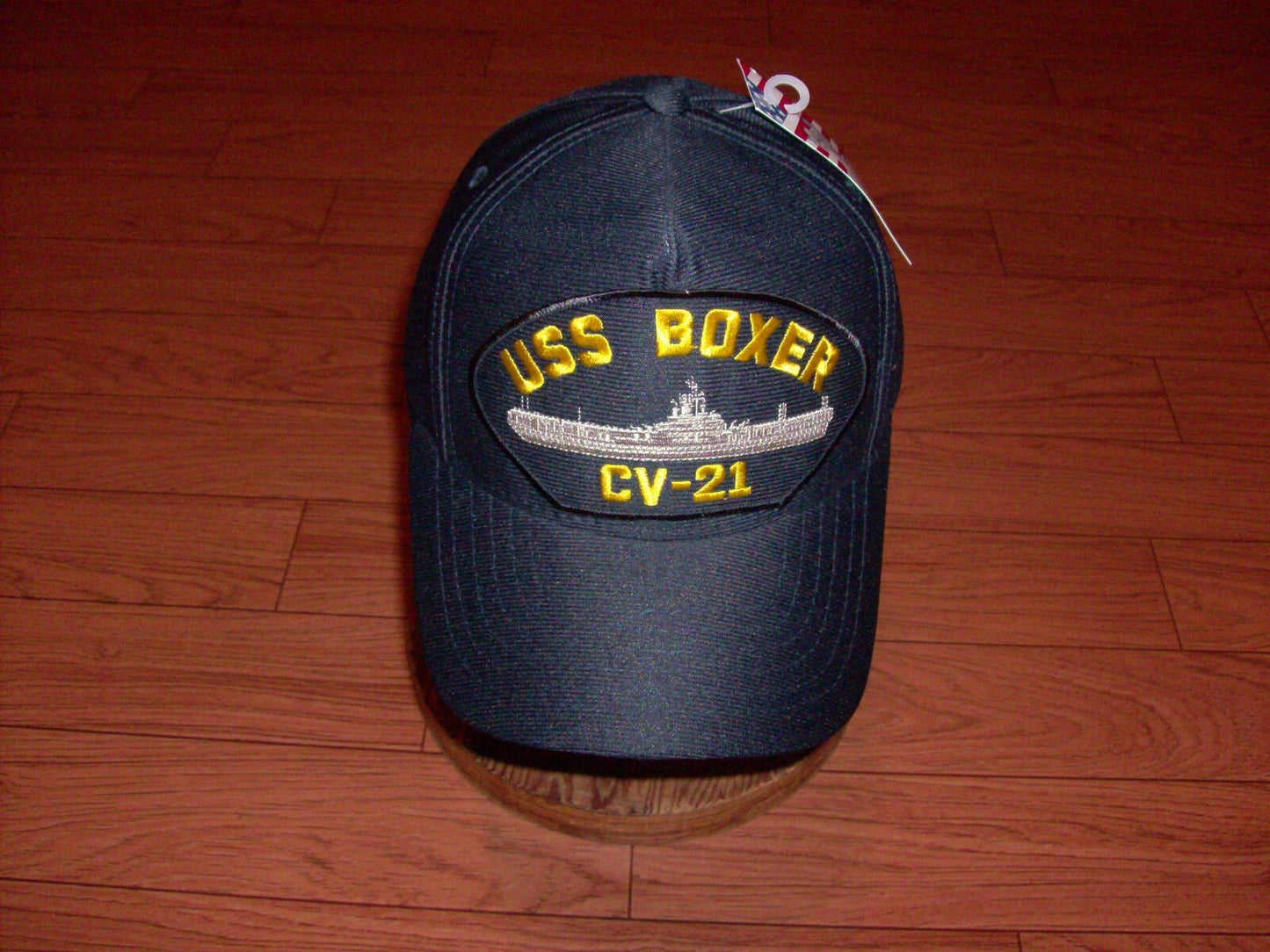 USS BOXER CV-21 NAVY SHIP HAT U.S MILITARY OFFICIAL BALL CAP U.S.A MADE