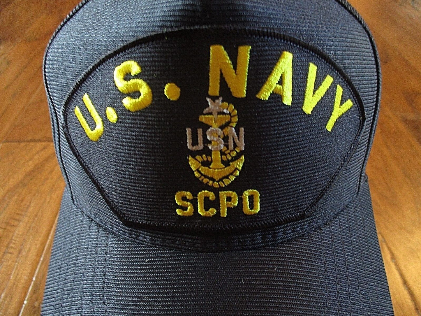 U.S NAVY SCPO HAT U.S MILITARY OFFICIAL BALL CAP U.S.A MADE