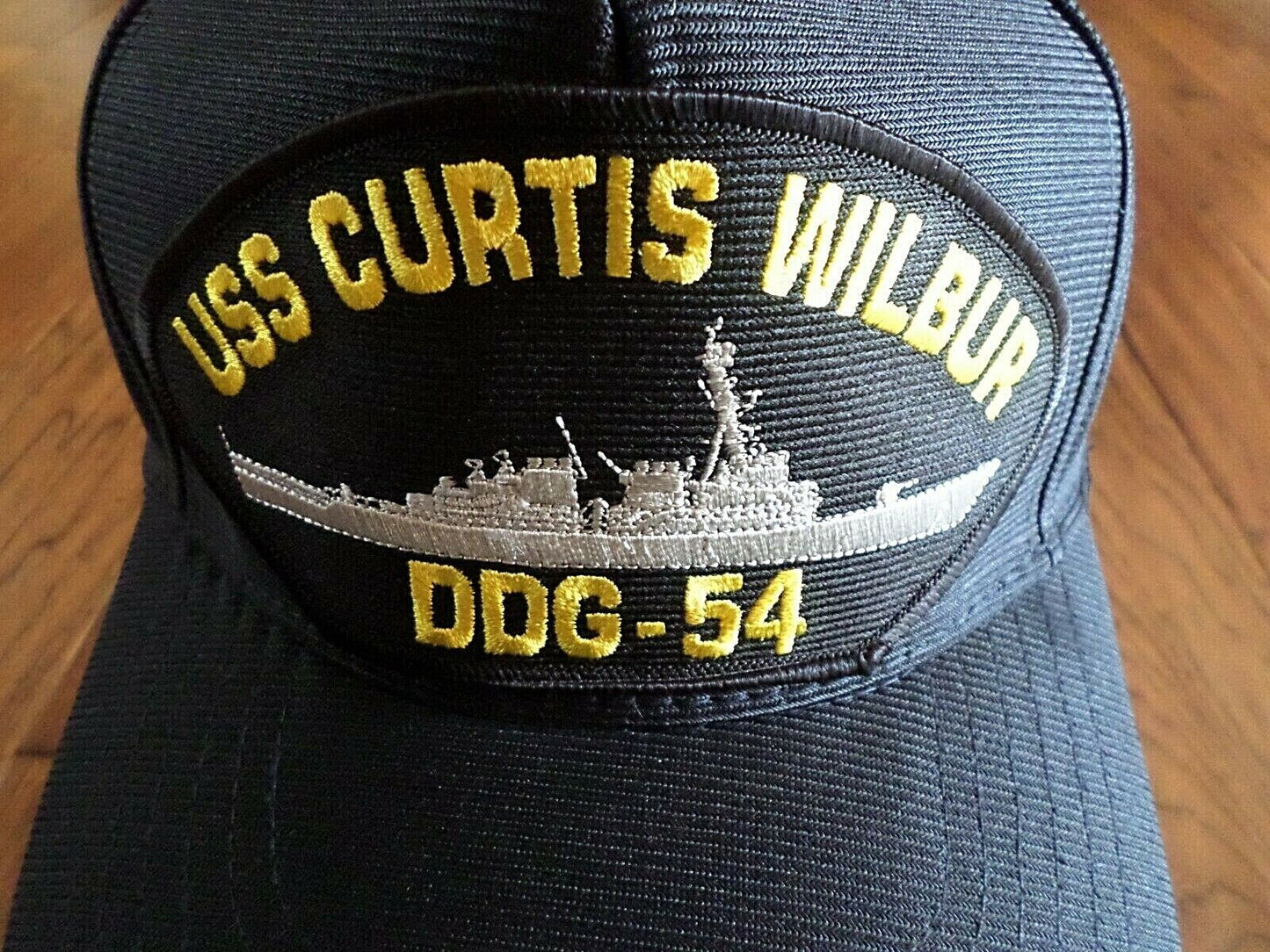 USS CURTIS WILBUR DDG-54 NAVY SHIP HAT U.S MILITARY OFFICIAL BALL CAP U.S.A MADE