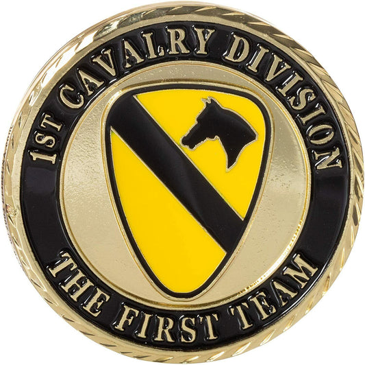 U.S ARMY 1st CAVALRY DIVISION CHALLENGE COIN NEW IN PACKAGE COLLECTOR'S SERIES