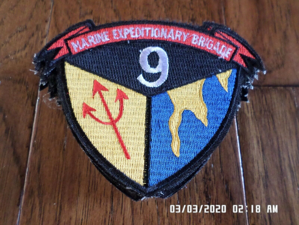 9th MARINE EXPEDITIONARY BRIGADE PATCH USMC MARINES MEB NEW VIETNAM RE ...
