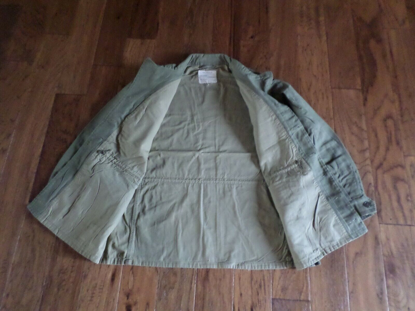 WWII US MILITARY M-43 FIELD JACKET M-1943 OD FATIGUE SIZE 44 MEDIUM REPRODUCTION