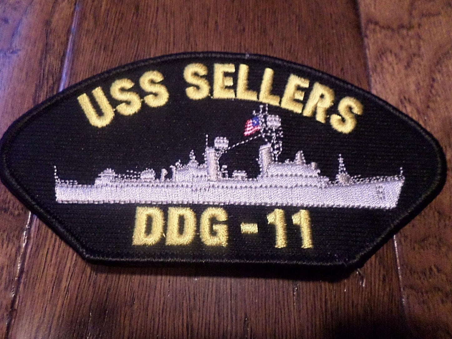 U.S NAVY SHIP HAT PATCH. USS SELLERS DDG-11 SHIP PATCH U.S.A MADE HEAT TRANSFER