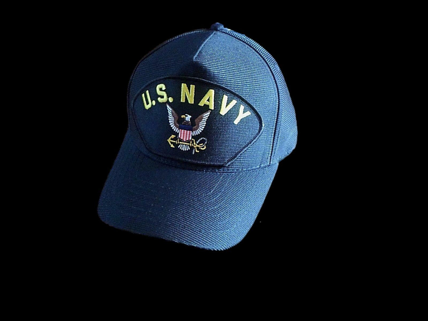 U.S MILITARY NAVY EMBROIDERED HAT U.S MILITARY OFFICIAL BALL CAP U.S.A MADE