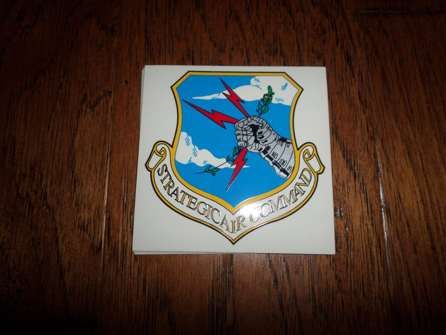 U.S MILITARY AIR FORCE STRATEGIC AIR COMMAND WINDOW DECAL STICKER 3.5" X 3.5"