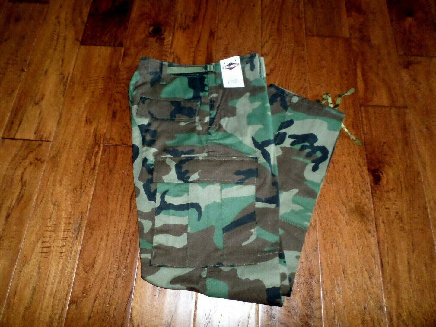 U.S MILITARY STYLE WOODLAND CAMOUFLAGE BDU PANTS CAMOUFLAGE PANTS COTTON TWILL