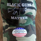 BLACK GUNS MATTER 6 PANEL CAP EMBROIDERED HAT CAMOUFLAGE 2nd AMENDMENT