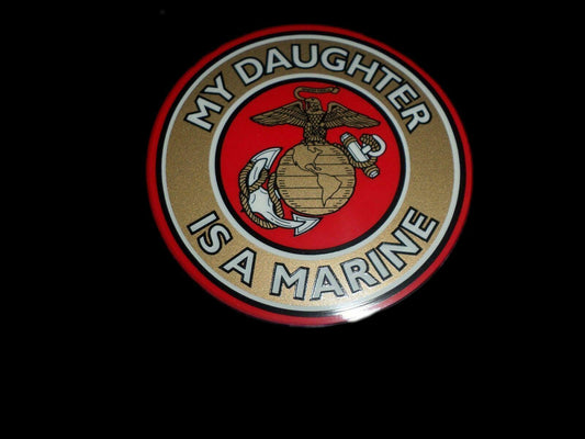 U.S MILITARY MARINE CORPS MY DAUGHTER IS A MARINE WINDOW DECAL STICKER