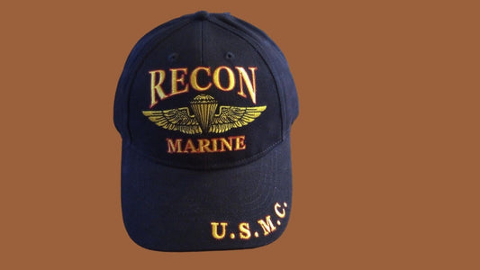 U.S Military Marine Corps Recon Embroidered USMC Licensed Baseball Hat Cap