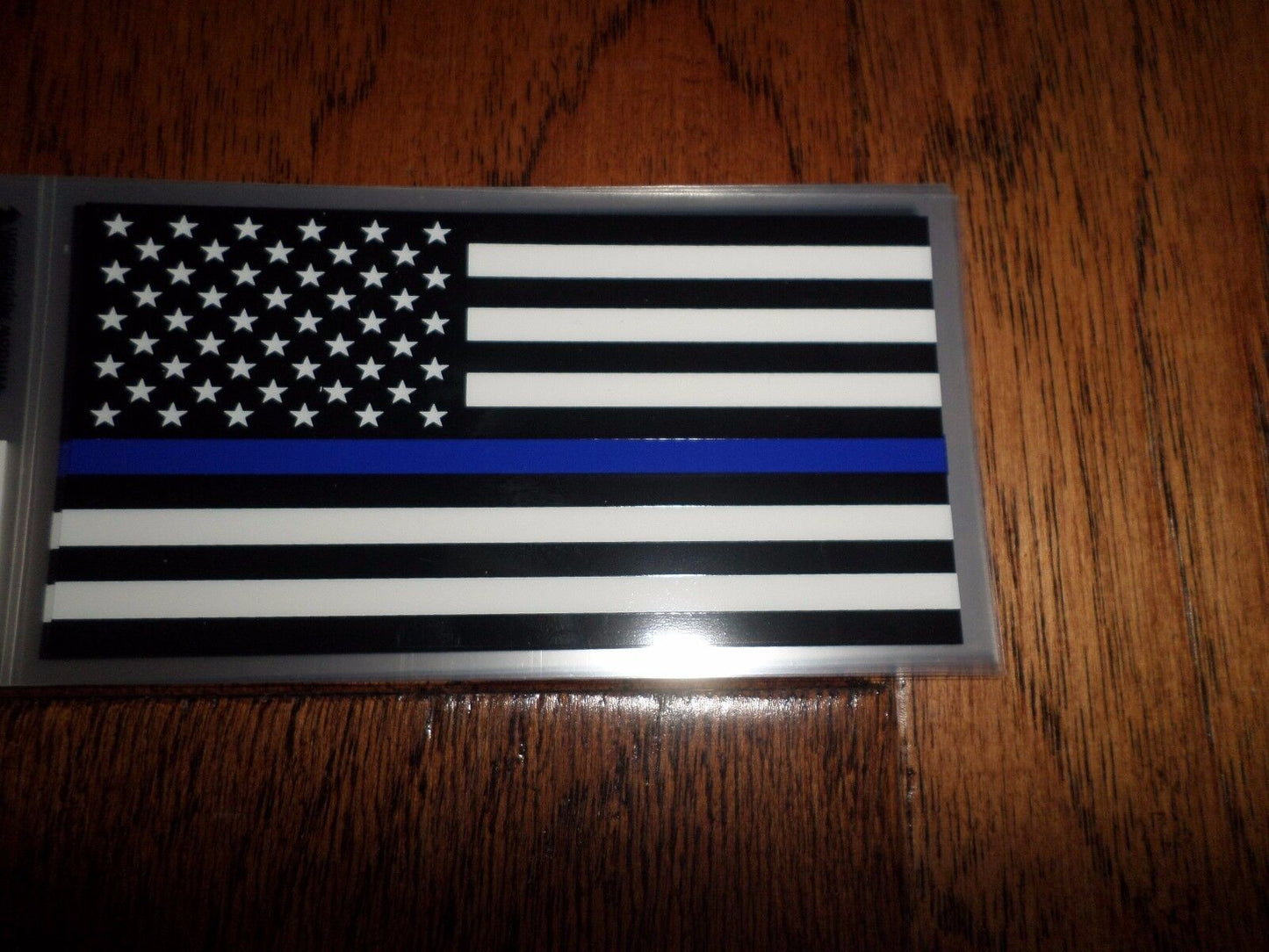 U.S AMERICAN FLAG POLICE THIN BLUE LINE WINDOW DECAL BUMPER STICKER U.S.A