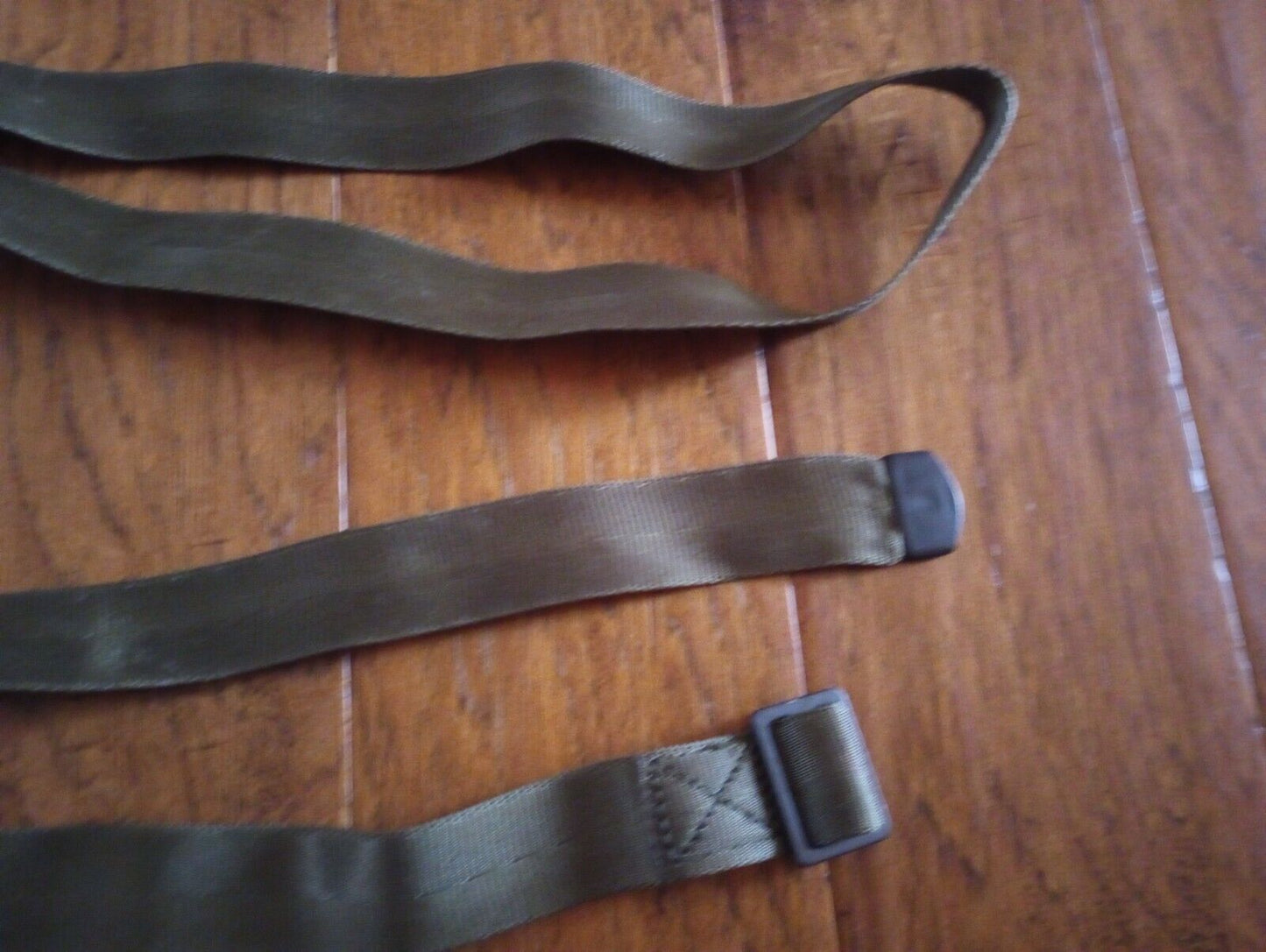 MILITARY ISSUE TIE DOWN NYLON CARGO STRAP 84" X 1.25" WIDE METAL HARDWARE NEW