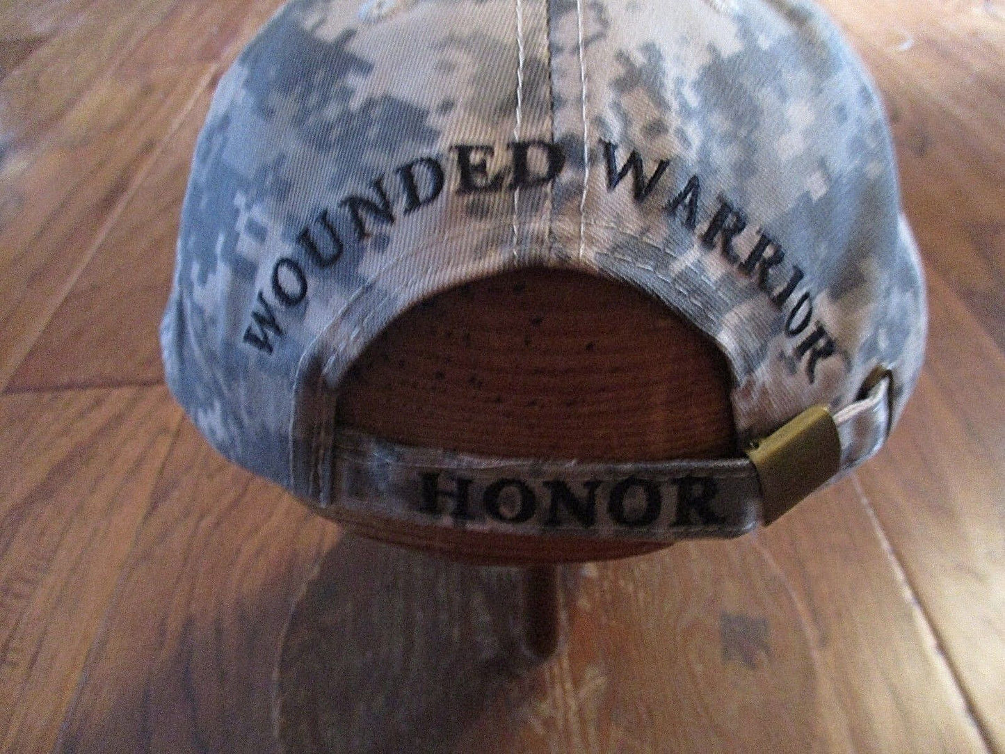 WOUNDED WARRIOR HONOR CAMOUFLAGE HAT CAP FREEDOM ISN'T FREE ON BILL