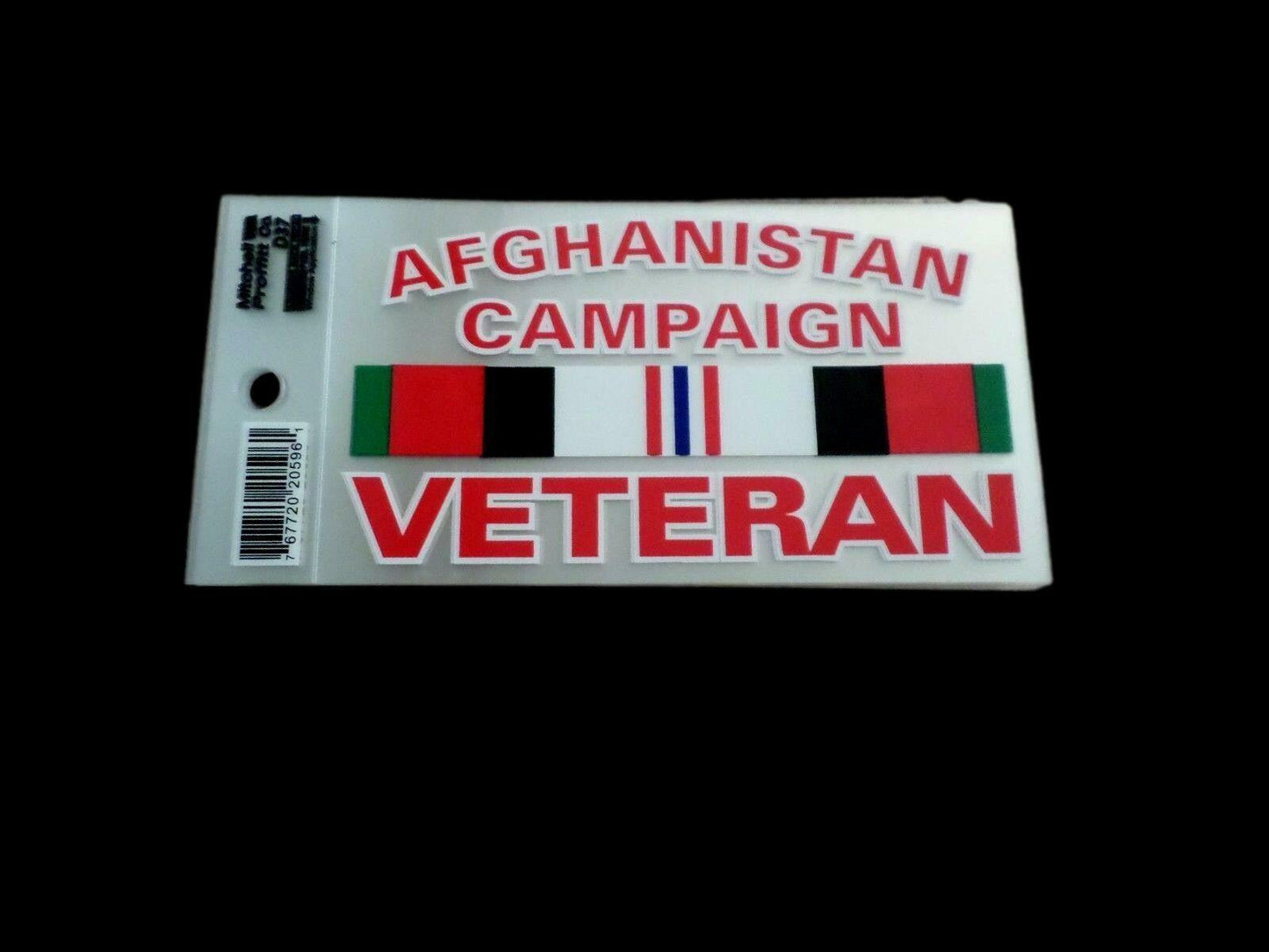 U.S MILITARY AFGHANISTAN CAMPAIGN  VETERAN WINDOW DECAL BUMPER STICKER