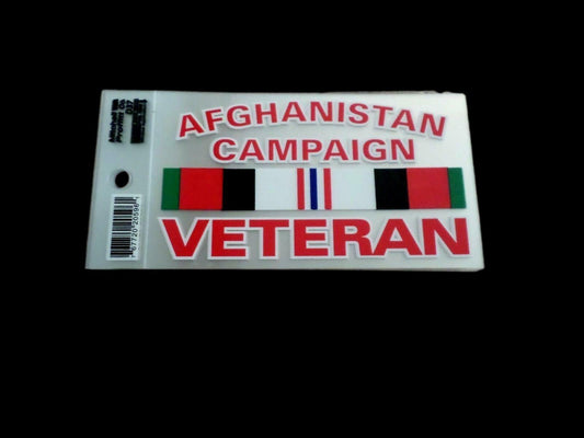 U.S MILITARY AFGHANISTAN CAMPAIGN  VETERAN WINDOW DECAL BUMPER STICKER