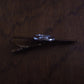 SNIPER SCOPE TIE BAR TIE TAC CLIP ON SILVER ON GOLD BAR U.S.A MADE