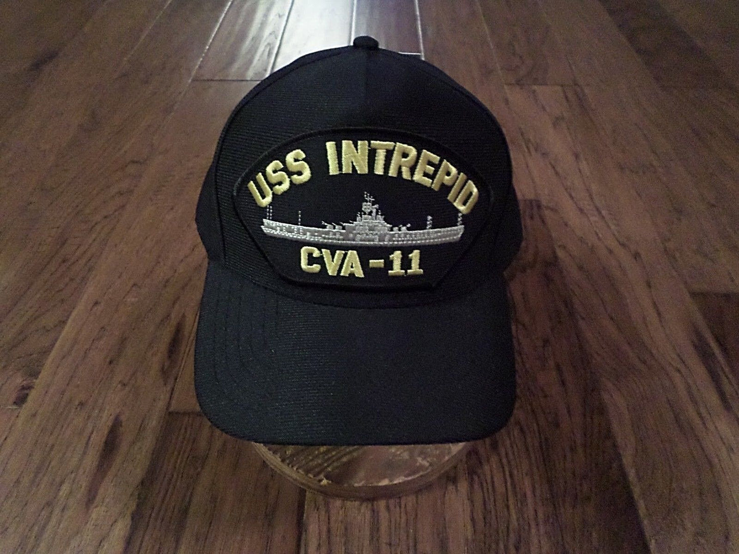 USS INTREPID CVA-11 NAVY SHIP HAT OFFICIAL U.S MILITARY BALL CAP U.S.A MADE