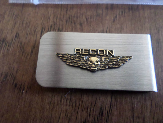 U.S MILITARY MARINE CORPS RECON WINGS MONEY CLIP OFFICIAL LICENSED PRODUCT