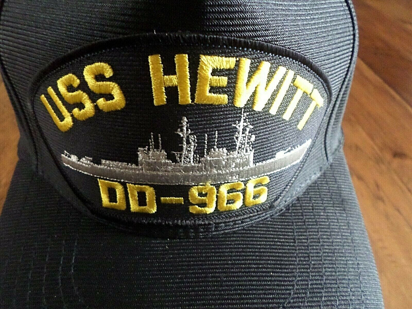 USS HEWITT DD-966 NAVY SHIP HAT U.S MILITARY OFFICIAL BALL CAP U.S.A MADE