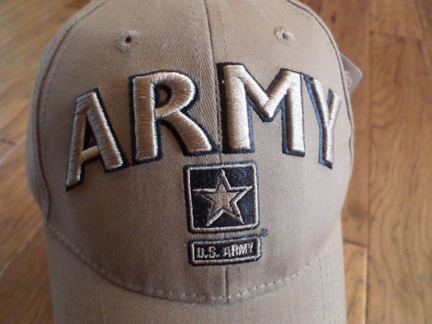 U.S MILITARY ARMY COYOTE BROWN HAT EMBROIDERED STAR LOGO OFFICIAL BALL CAP
