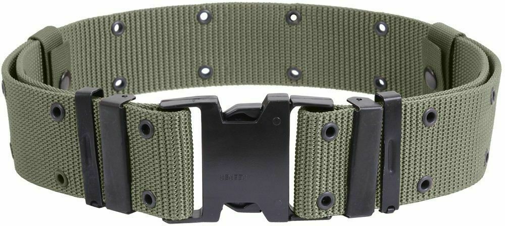 Military style combat tactical pistol belt quick release buckle X- large nylon