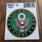 U.S MILITARY ARMY WINDOW DECAL BUMPER STICKER MADE IN THE U.S.A