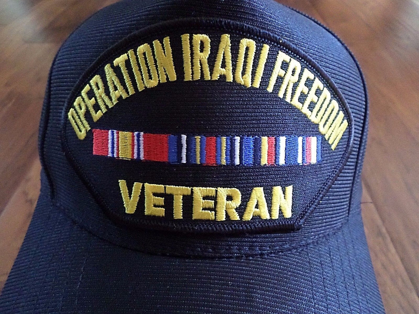 OPERATION IRAQI FREEDOM VETERAN HAT U.S MILITARY OFFICIAL BALL CAP U.S.A MADE