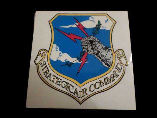 U.S MILITARY AIR FORCE STRATEGIC AIR COMMAND WINDOW DECAL STICKER 3.5" X 3.5"